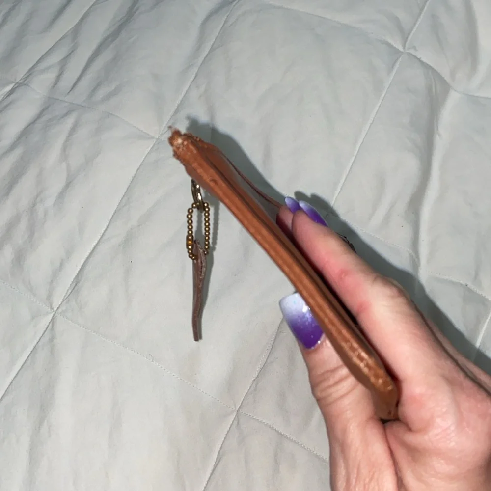 RARE Vintage Coach Skinny Case Brown Leather